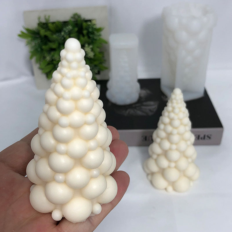 Soap Making Things - 3D Bubble Christmas Tree Silicone Candle