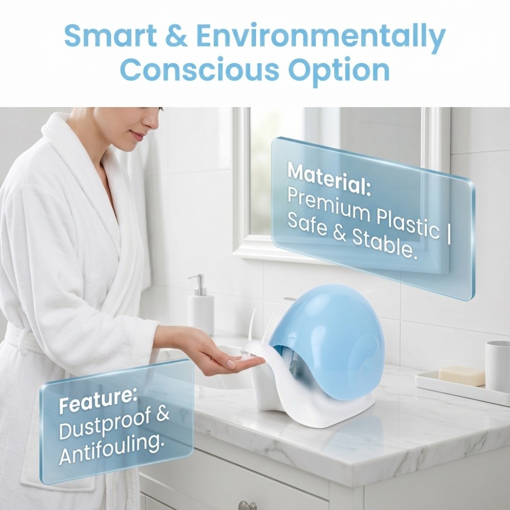 Soap Making Jug - Plastic Soap Dispenser Blue Snail Shape
