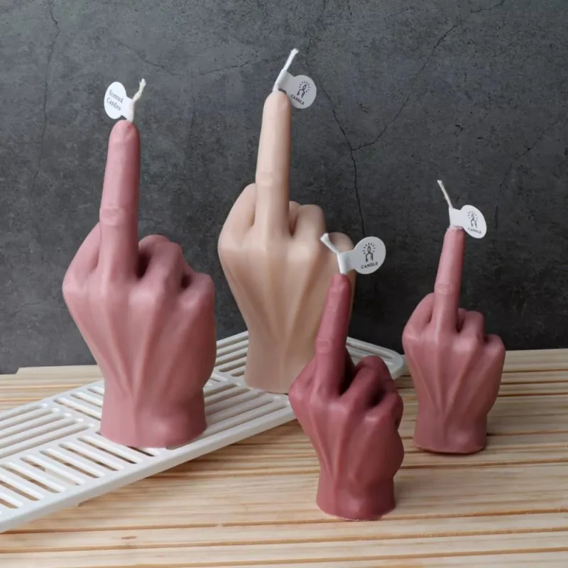 Soap Making Art - Top Quality 3D Middle Finger Candle