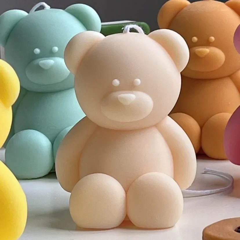 3D Cute Cartoon Bear Silicone  - Soap Making Things recension och pris