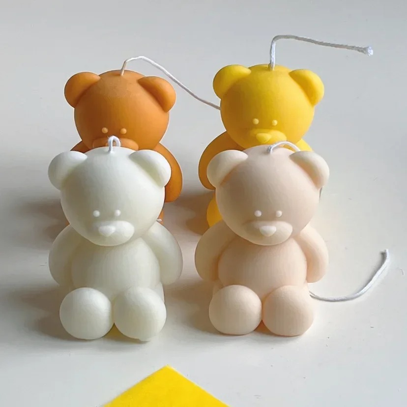 3D Cute Cartoon Bear Silicone  - Soap Making Things recension och pris
