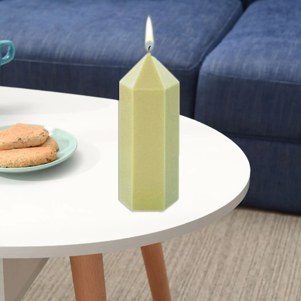3D Hexagonal Column Candle Mol - Soap Making At Home recension och pris