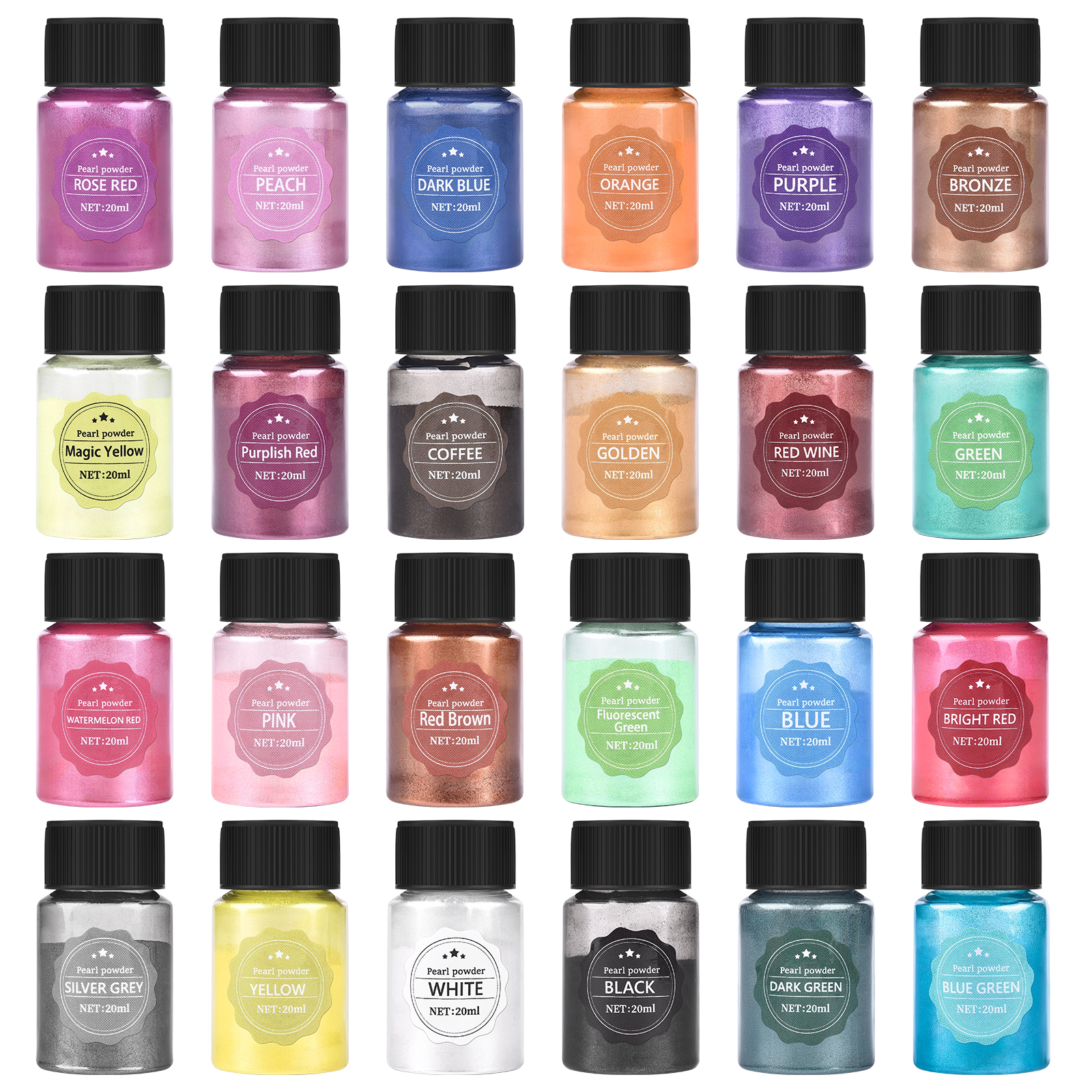 24Color 10g Mica Powder For Ep - Soap Making Art recension och pris