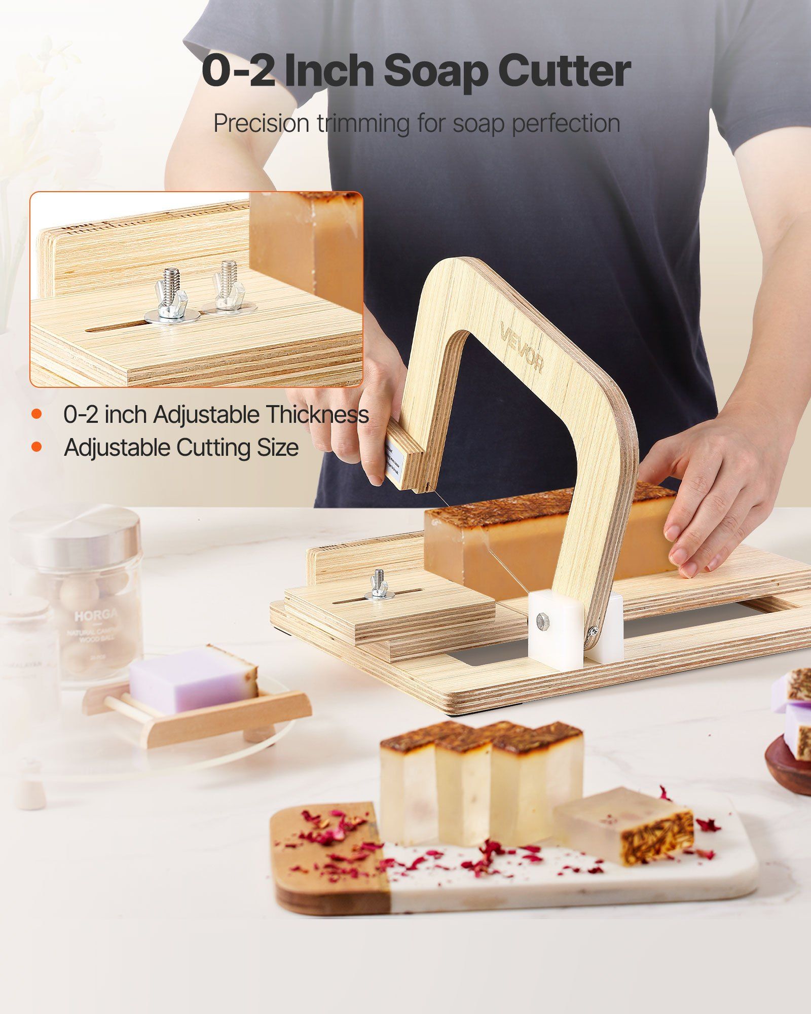 Soap Cutter, 0-2 inch Adjustab - Soap Cutter Wire recension och pris