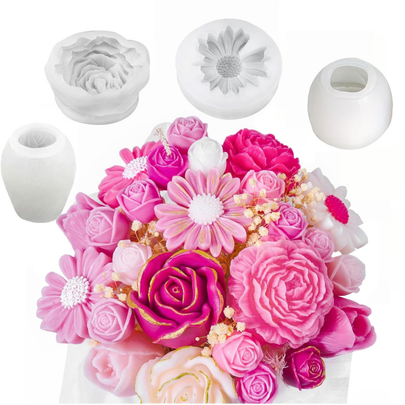 4Flower Candle Mold Set，Used f - Soap Making Things recension och pris