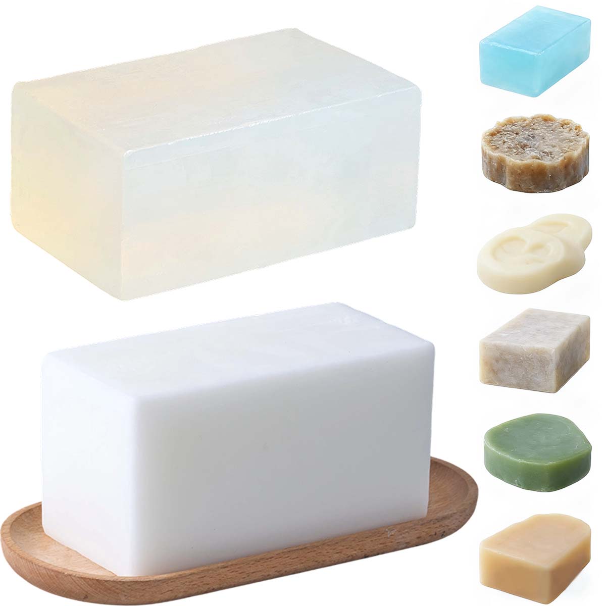 1000g Clear White Soap Base DI - Soap Making At Home recension och pris