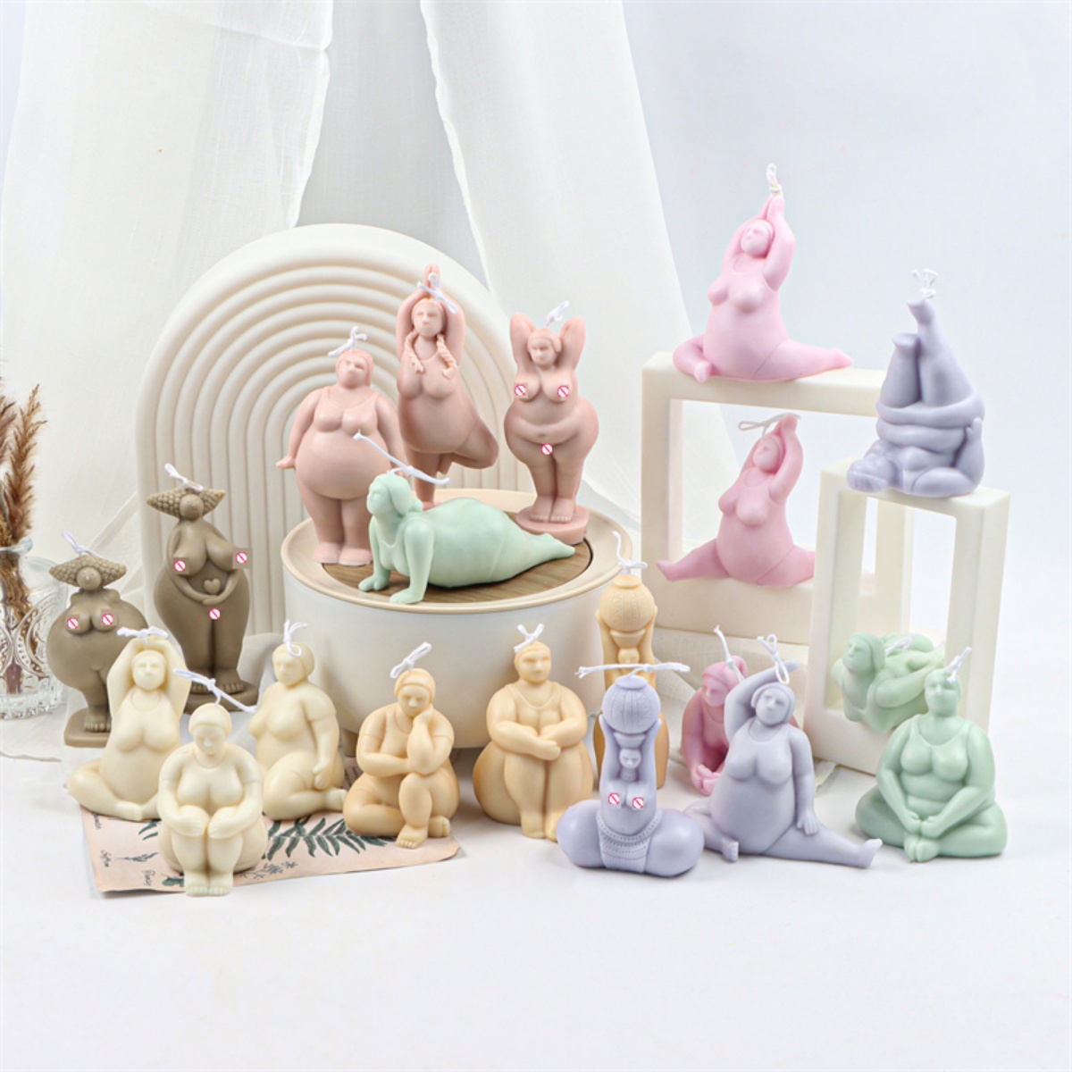 3D Lady Body Candle Mold Yoga  - Soap Making At Home recension och pris