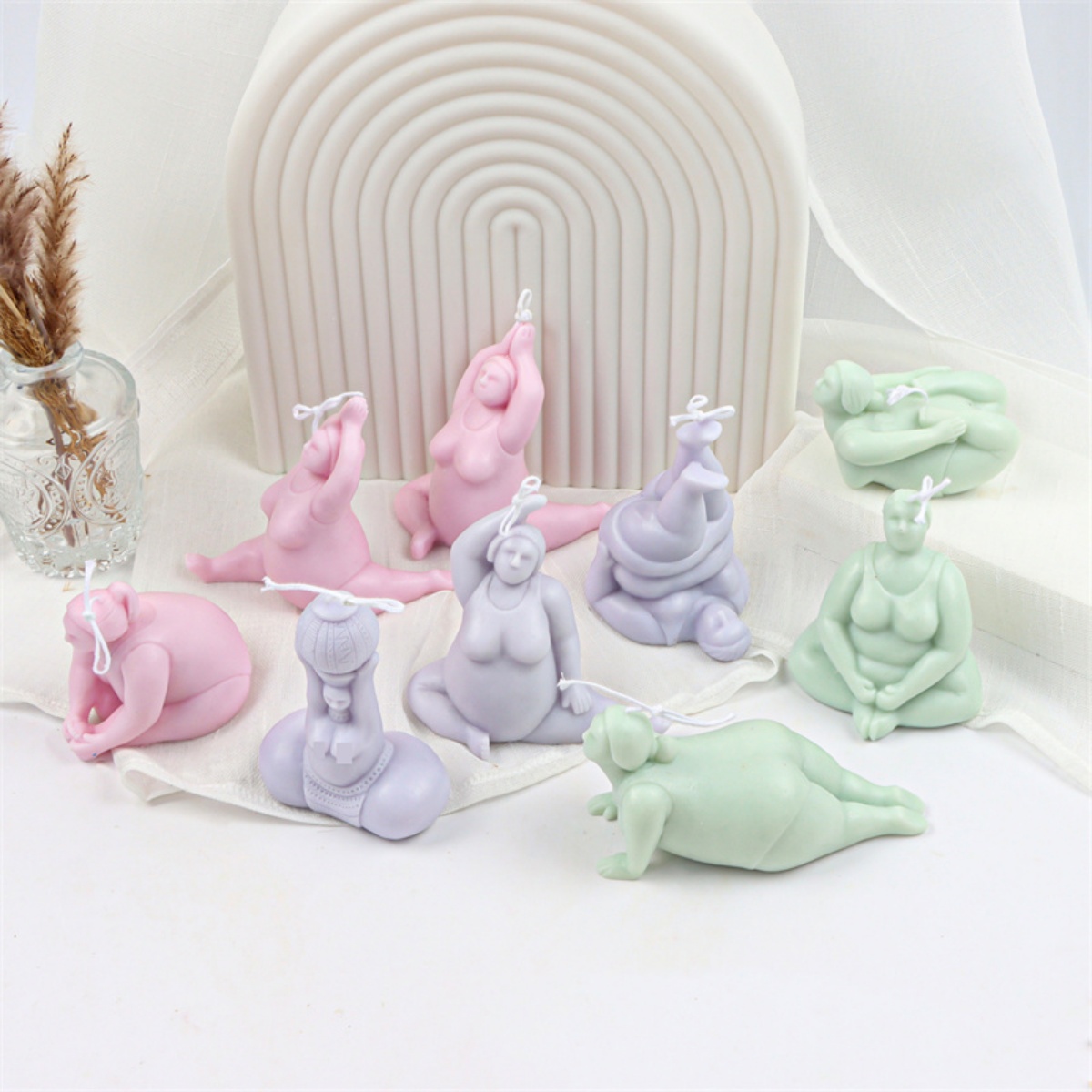 3D Lady Body Candle Mold Yoga  - Soap Making At Home recension och pris