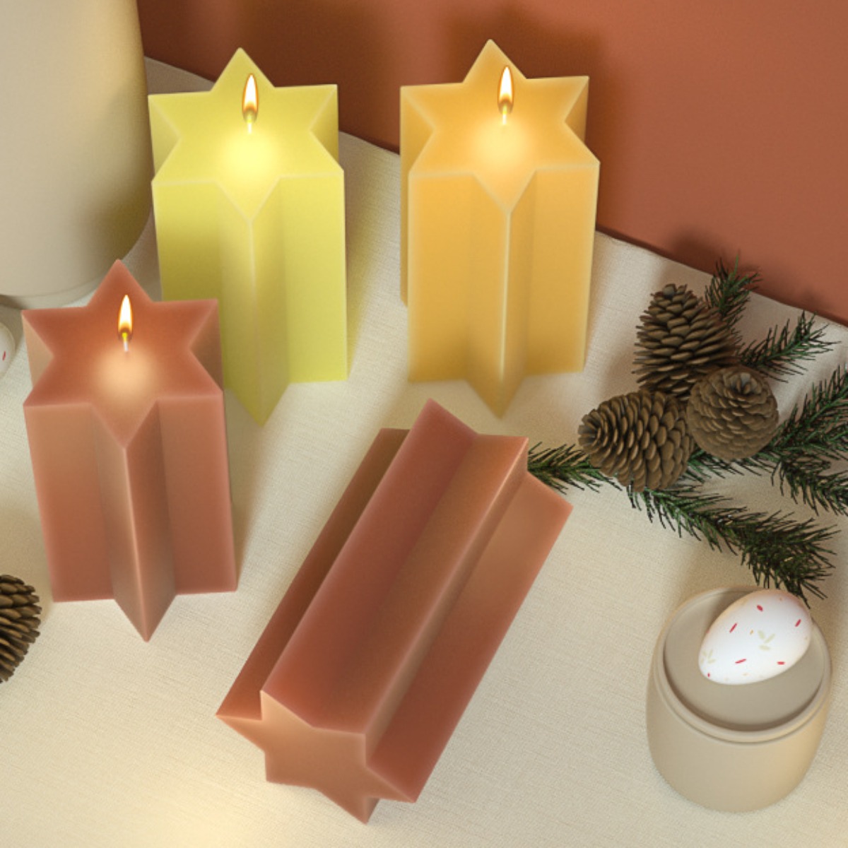 3D Hexagonal Column Silicone C - Soap Making Art recension och pris