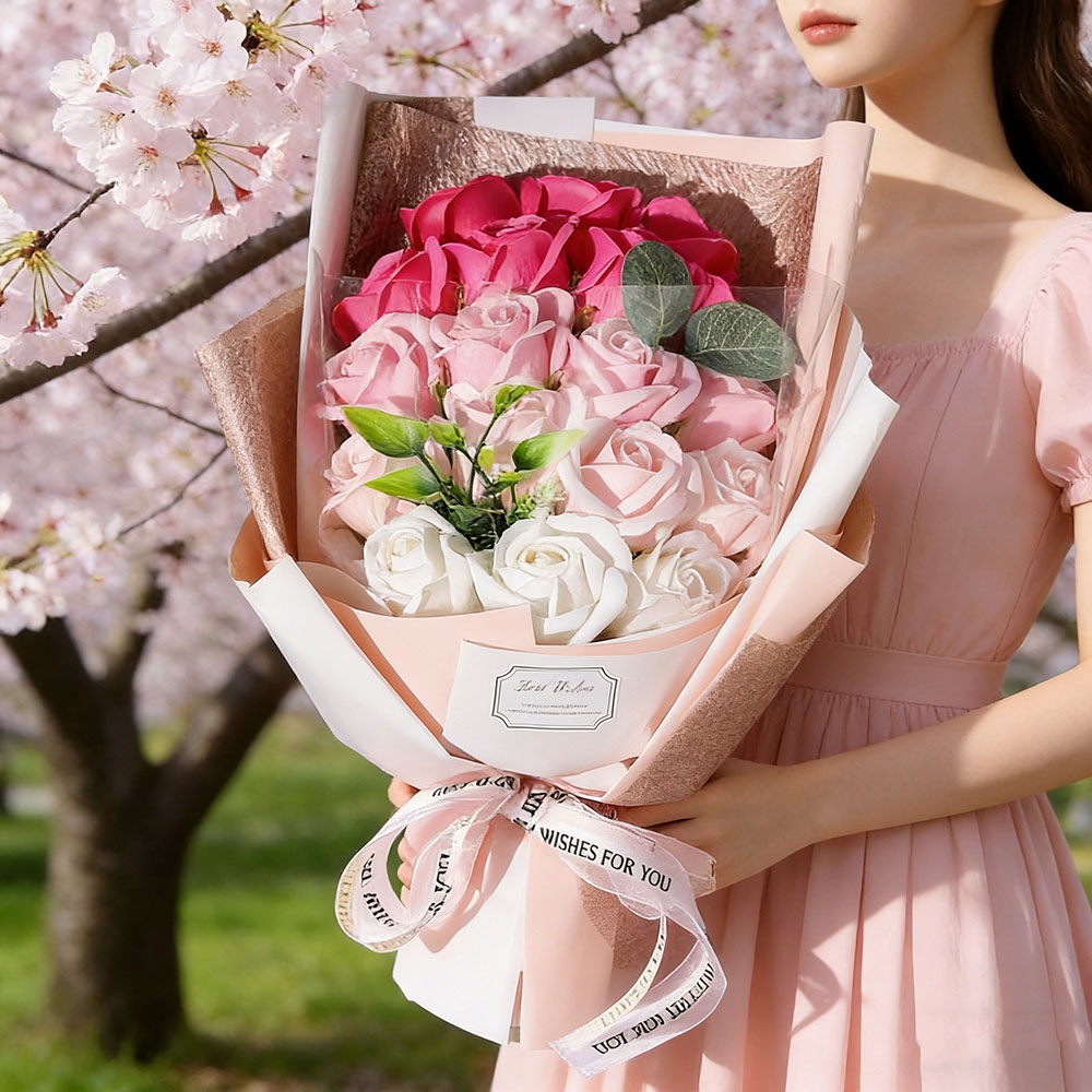 New Rose Artificial Flowers Ha - Soap Making At Home recension och pris