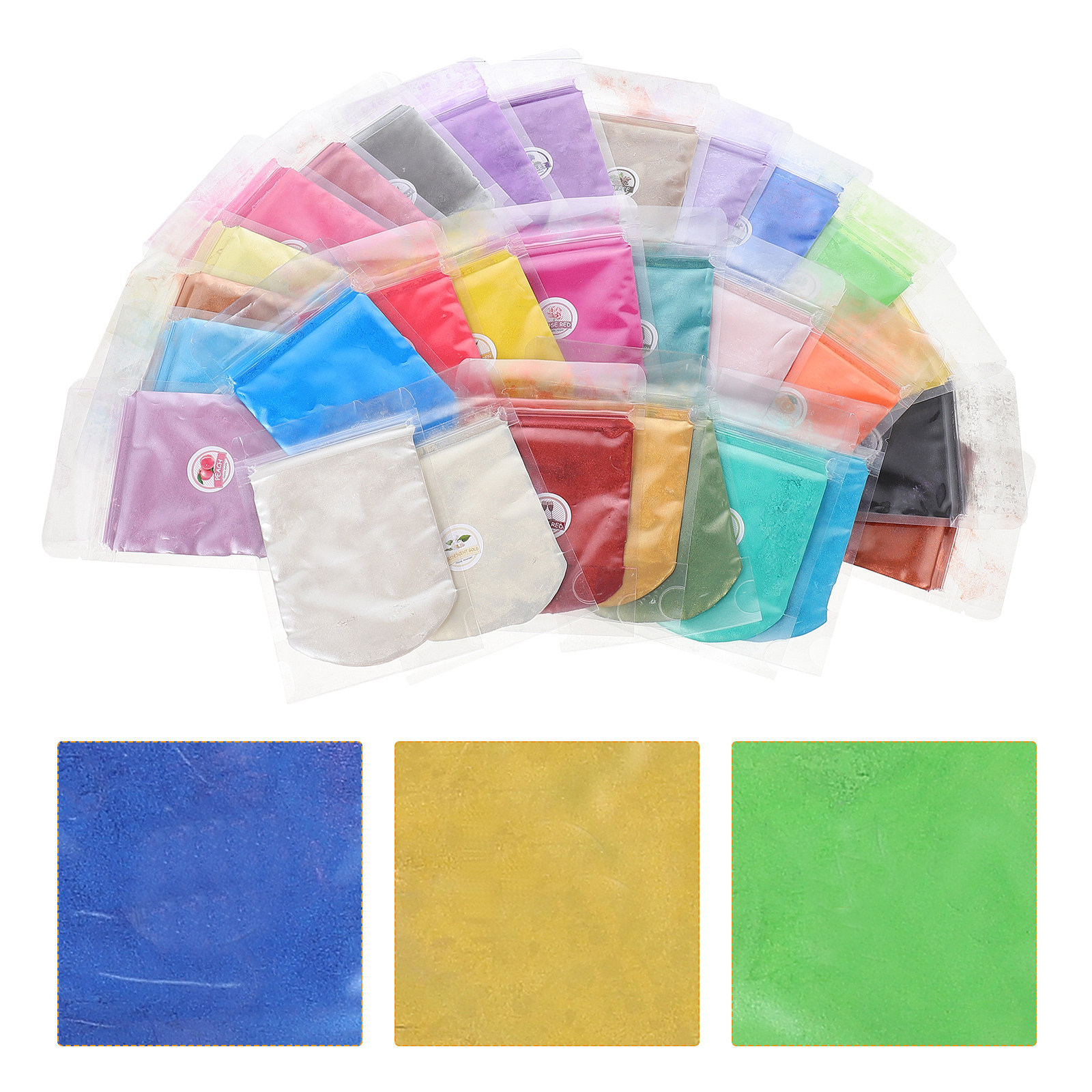 30 Bags Multi-Use Mica Powder  - Soap Making Diy recension och pris