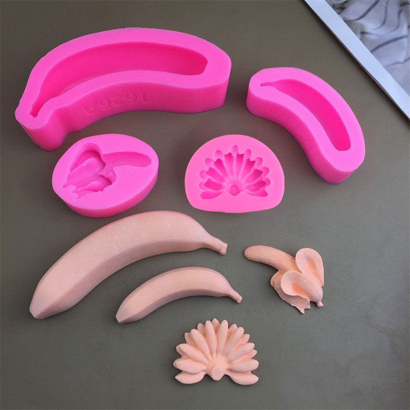 [YU]1Pc 3D Banana Silicone Mol - Soap Making Diy recension och pris