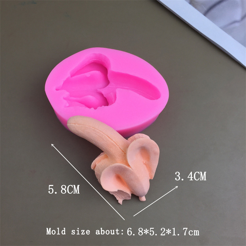 [YU]1Pc 3D Banana Silicone Mol - Soap Making Diy recension och pris