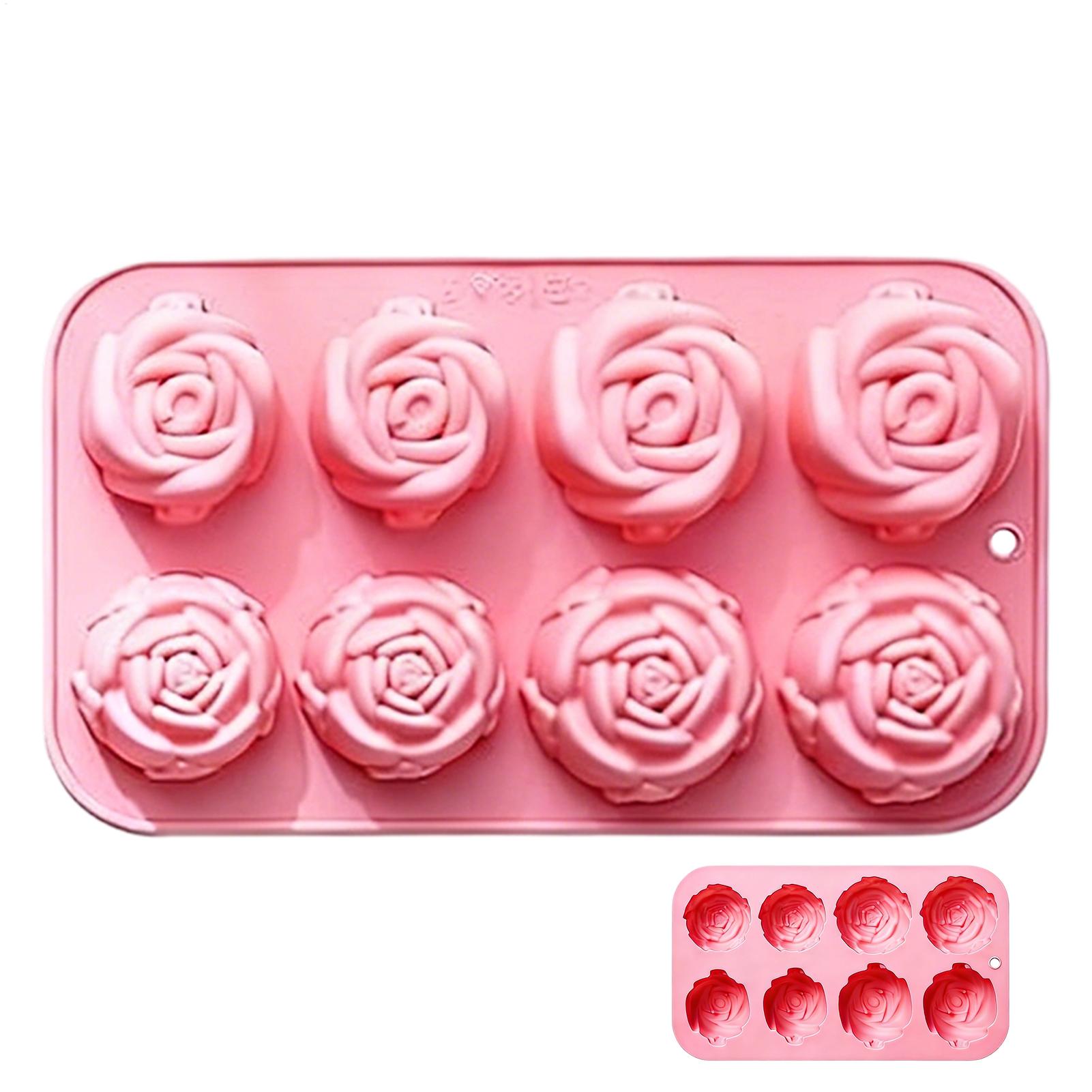 8 Holes Rose Flower Silicone M - Soap Making Diy recension och pris