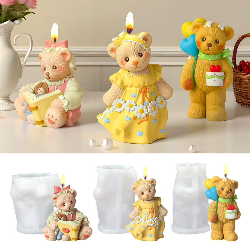 3D Cute Bear Resin Mold For Ca - Soap Making Art recension och pris
