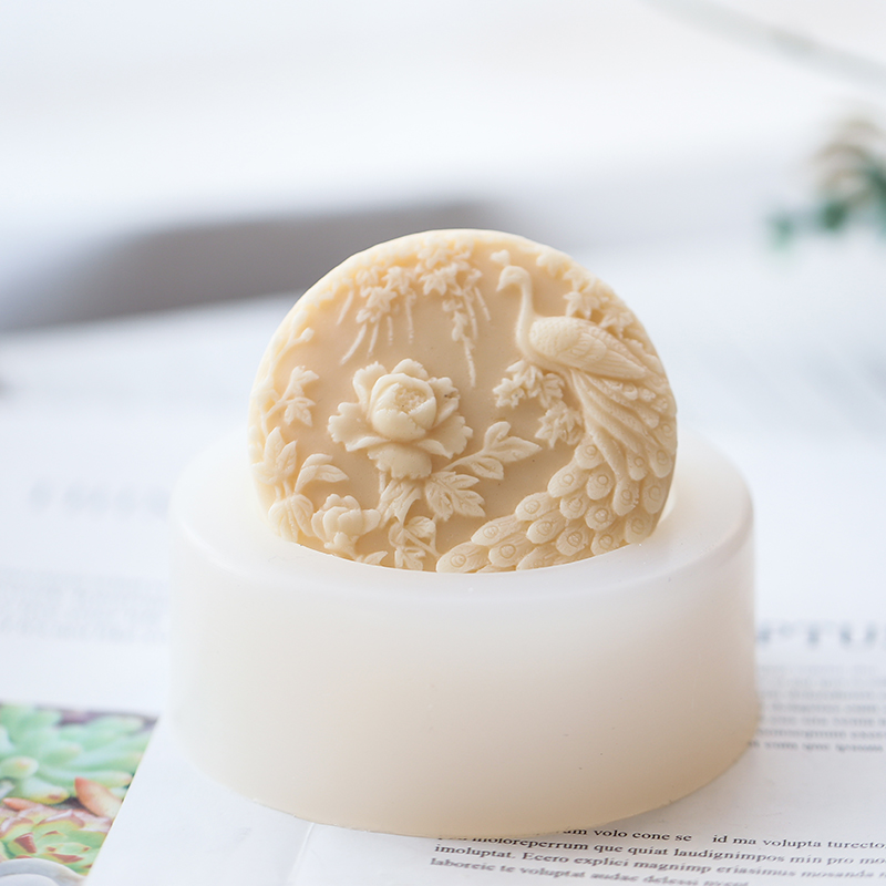 Peacock Flower Pattern Silicon - Soap Making Art recension och pris