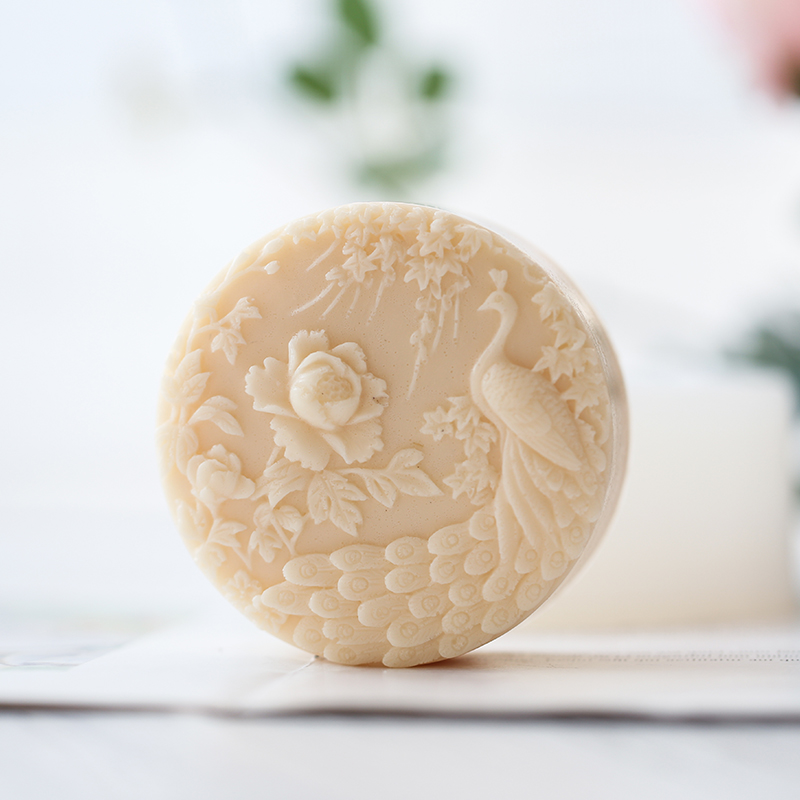 Peacock Flower Pattern Silicon - Soap Making Art recension och pris