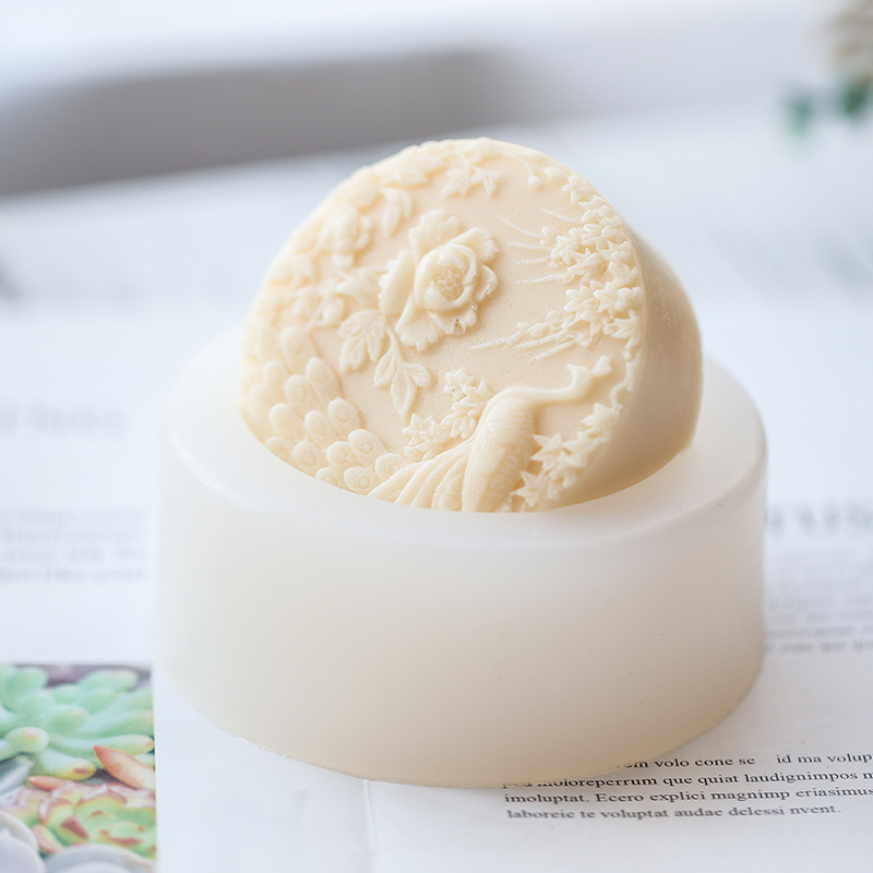Peacock Flower Pattern Silicon - Soap Making Art recension och pris
